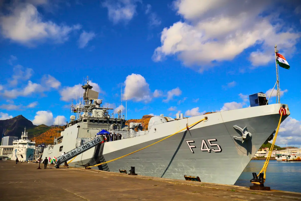 Stealth frigate INS Teg reached Mauritius, joint yoga session will be held on the ship on June 21