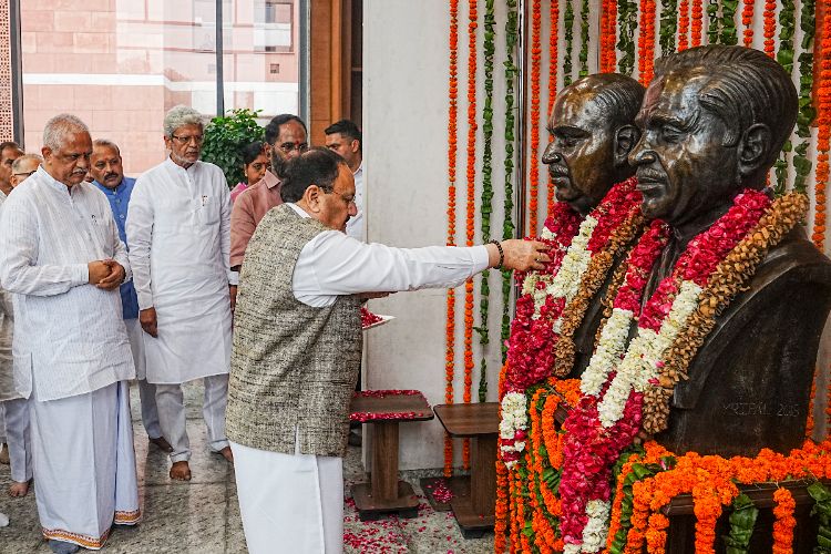 Nadda paid tribute to Shyama Prasad Mukherjee, remembered his fight against Article 370