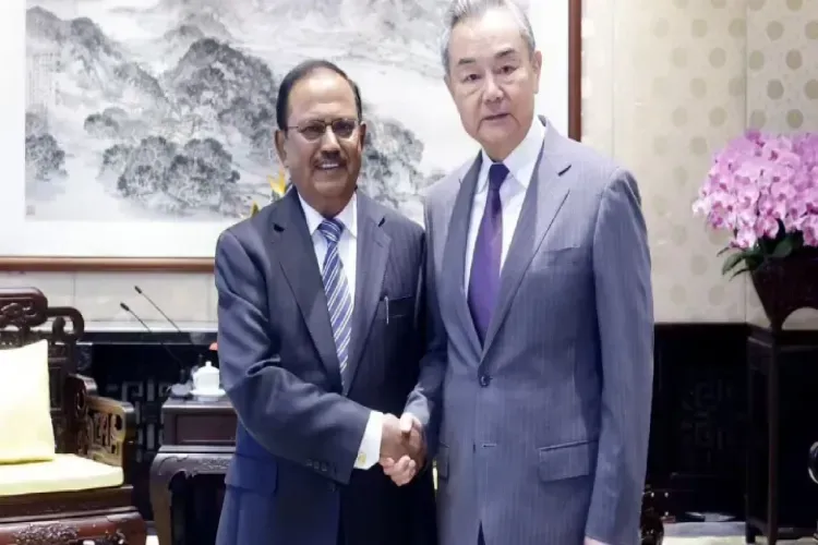 NSA Ajit Doval and Chinese Foreign Minister Wang Yi review India-China relations