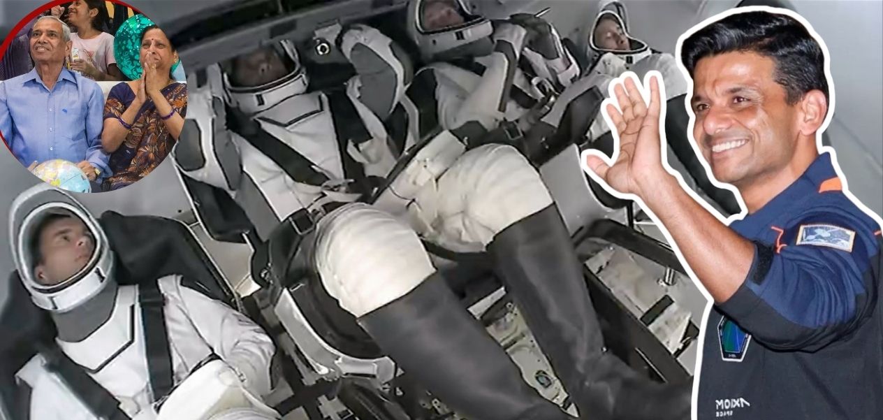 See in pictures: How Shubhanshu Shukla flew into space, his parents became emotional