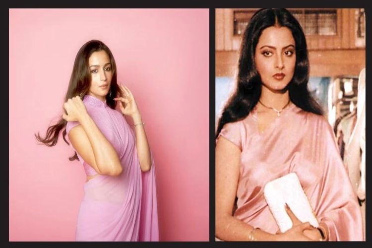 Why did fans remember the movie Silsila after seeing Alia Bhatt's look?