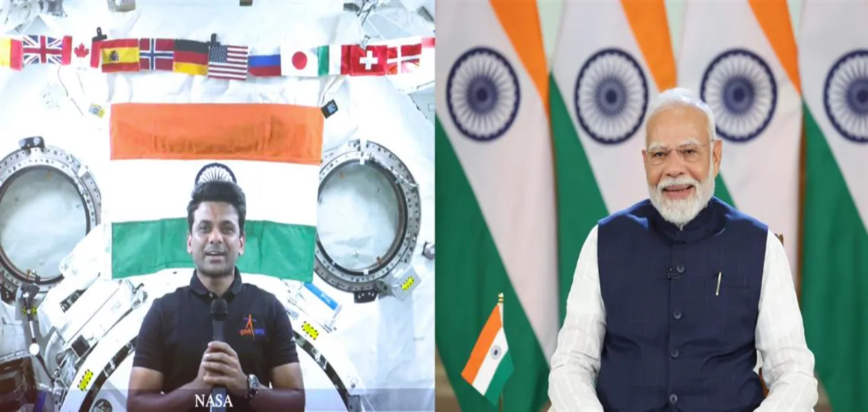 Shubhanshu Shukla said to PM Modi - This is not just my journey, this is the flight of our entire country