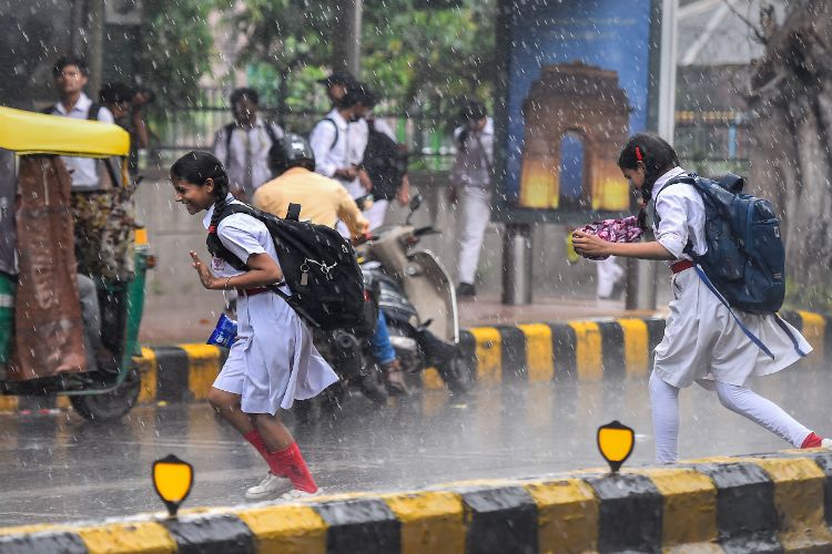 Monsoon arrived in the national capital, it reached the entire country nine days earlier
