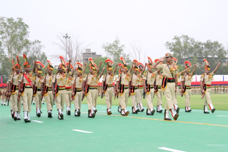 Delhi Police organised ceremonial parade on 4th 'Commissionerate Day'
