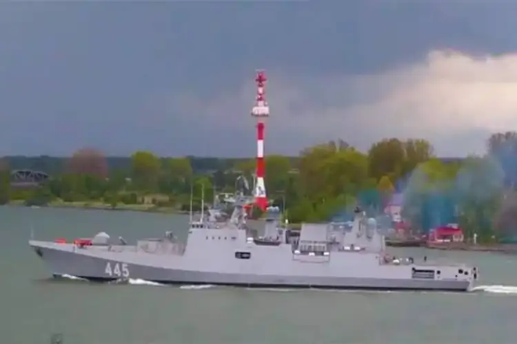 Indian Navy's latest warship INS Tamal commissioned in Russia