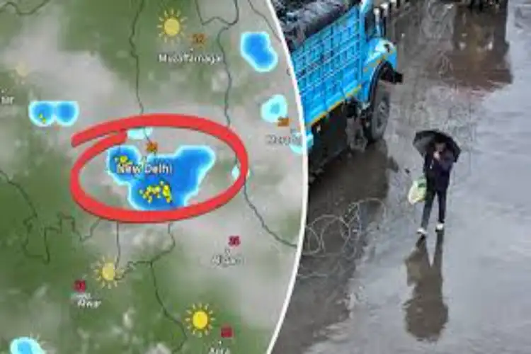 Possibility of rain with thunderstorm in Delhi