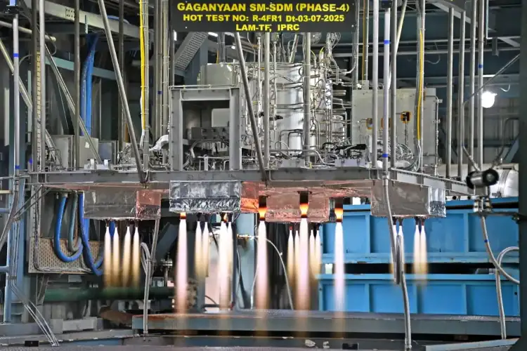 ISRO successfully conducts hot tests of Gaganyaan propulsion system