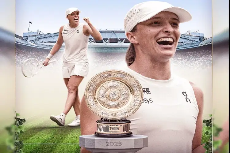 Swiatek became Wimbledon champion for the first time