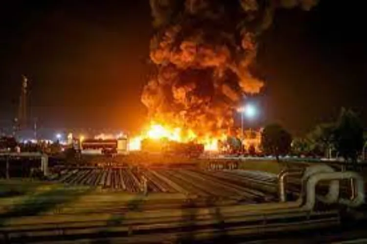 Huge fire breaks out at Iraqi oil field after drone attack