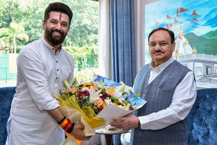 Chirag Paswan met BJP President JP Nadda, expressed 'serious concern' over the law and order situation in Bihar