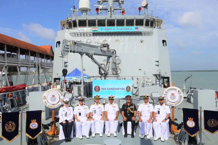 Indian Navy's indigenously designed INS Sandhayak visits Malaysia's Klang
