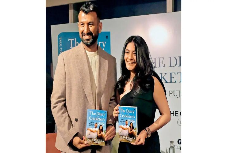 Cheteshwar Pujara's wife's book on his life launched in London
