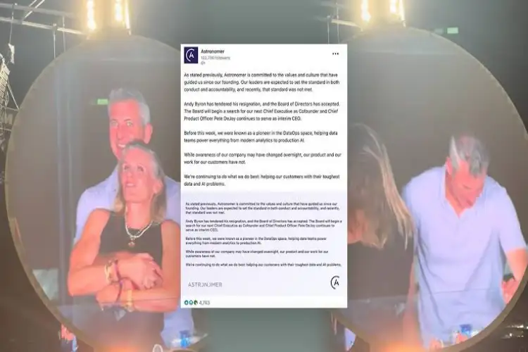 US tech CEO in viral Coldplay concert video resigns