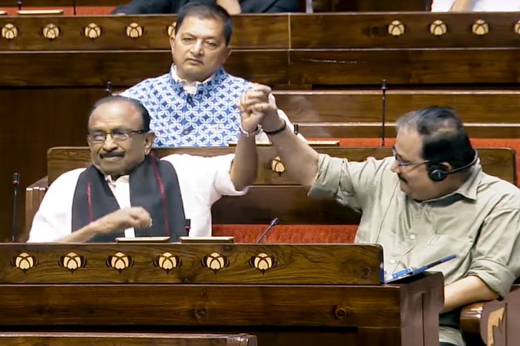 Farewell given to retiring members of Rajya Sabha