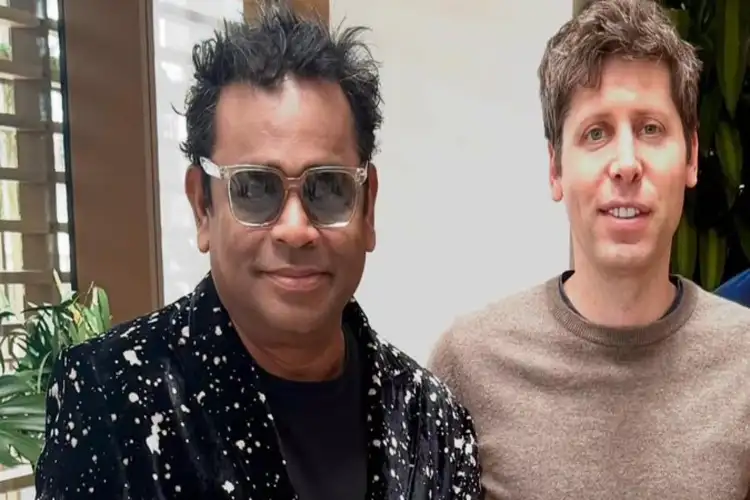 AR Rahman meets OpenAI CEO Sam Altman, discusses use of AI tools to uplift Indian minds