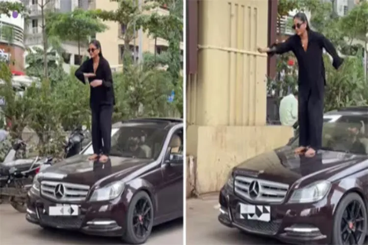 Social media influencer Nazmin Salde's dance video on a moving car goes viral, police takes action