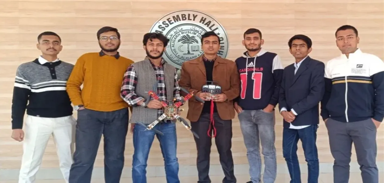 AMU students flew the dream of self-reliant India, created an innovative delivery drone file photo
