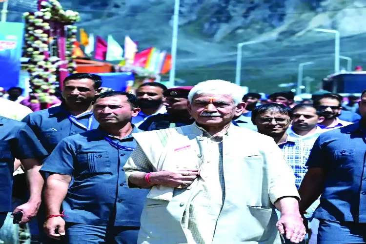 Lieutenant Governor Manoj Sinha inaugurated the Old Amarnath Yatra, wished the devotees