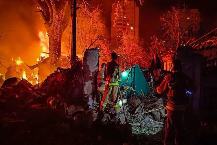 Ukrainian drone attack causes huge fire at Russian oil depot, Zelensky announces prisoner swap