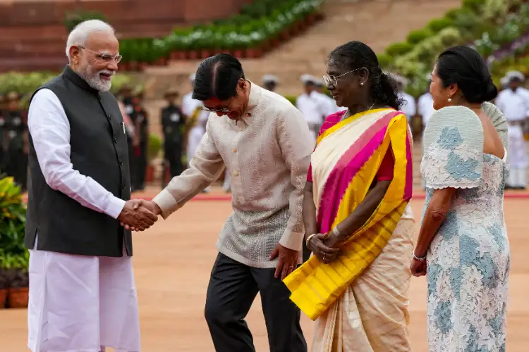 Philippine President Marcos accorded a ceremonial welcome at Rashtrapati Bhawan, will hold talks with PM Modi