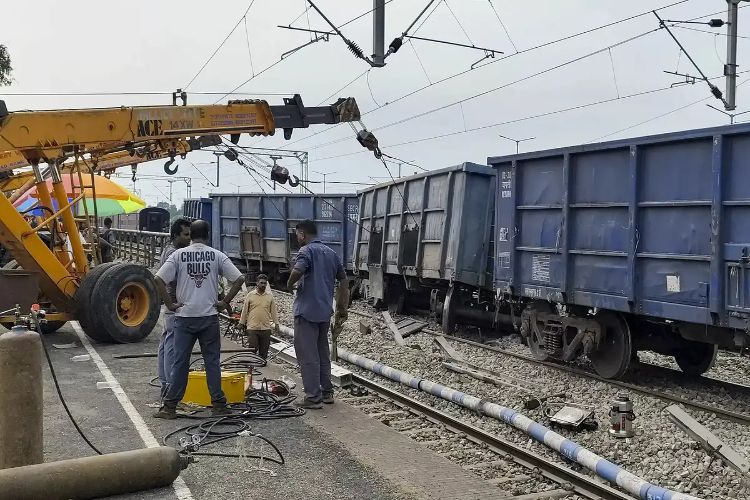 Goods train derails in Jharkhand, train services affected