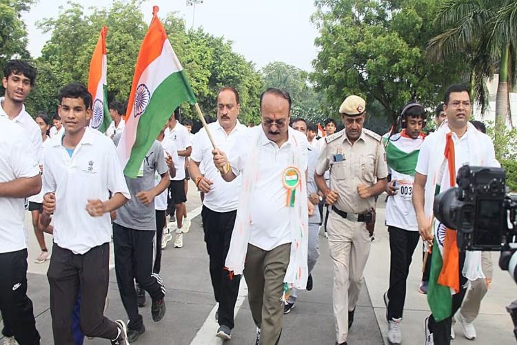 7,900 students participated in 'Tiranga Run' in Delhi