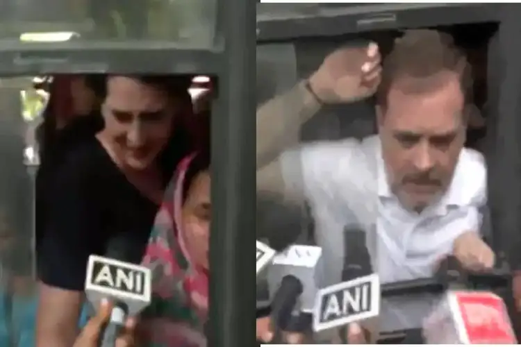 Rahul Gandhi, Priyanka Gandhi among INDIA bloc MPs detained by Delhi Police during protest march