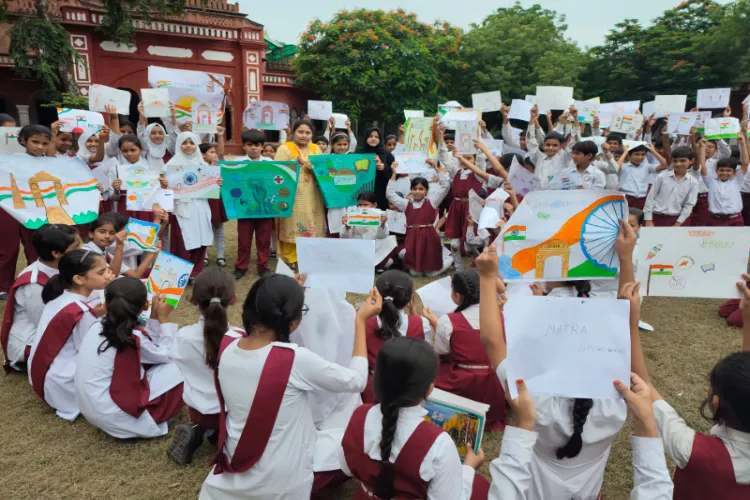 Independence Day celebrated with fervour under 'Har Ghar Tiranga' at AMU Abdullah School