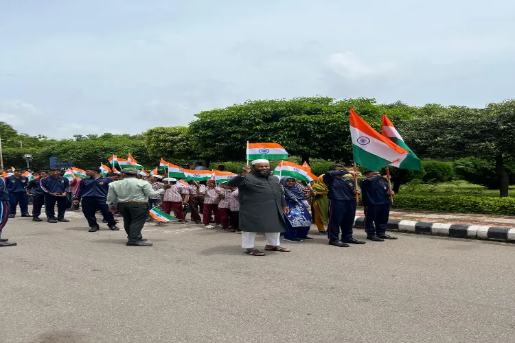 Tiranga Yatra organized in Urdu University