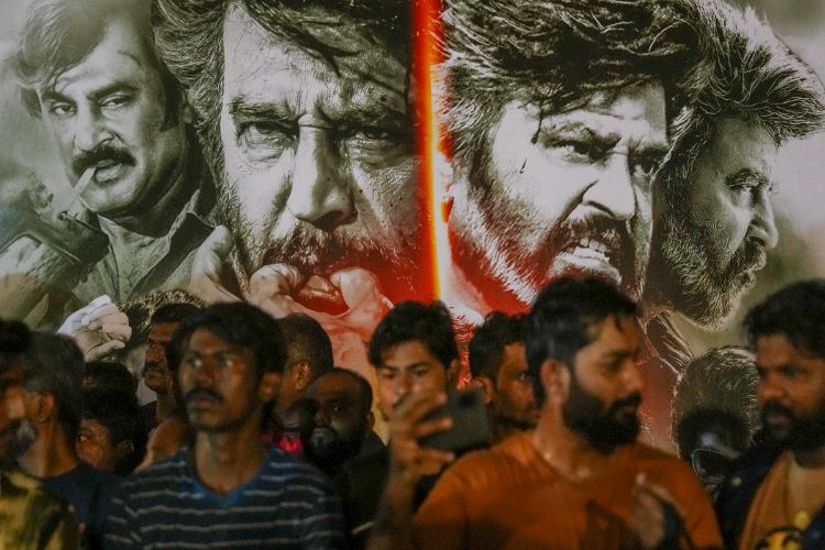 Rajinikanth fans celebrated the release of 'Coolie' with great enthusiasm