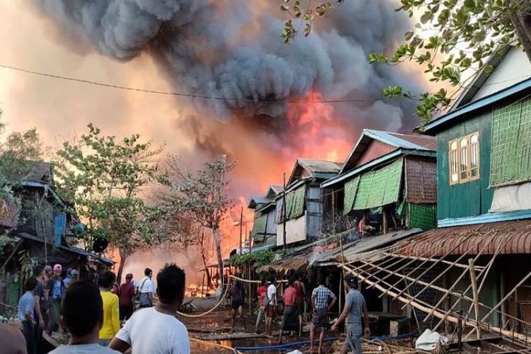 At least 21 people killed in army air strike in Myanmar