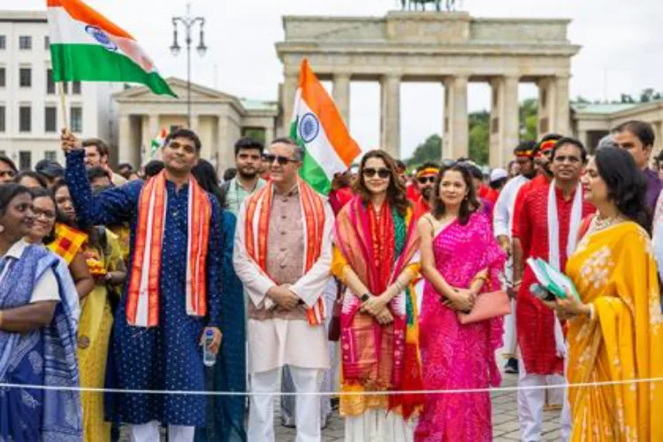 Indian Embassy in Germany organised 'India Parade' on 79th Independence Day