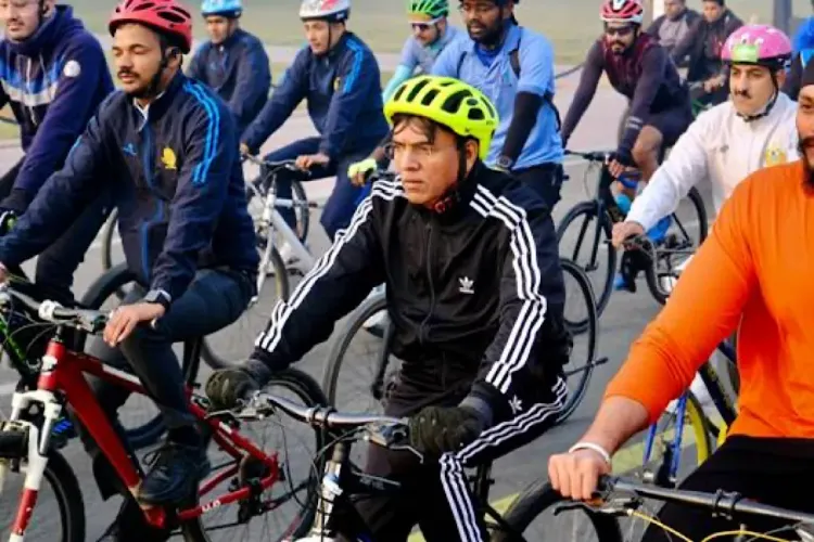 Fit India Sunday on Cycle: Union Minister Mansukh Mandaviya gave the mantra of an active lifestyle