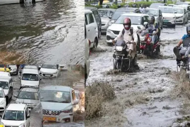 Heavy rain in many areas of Delhi, temperature and air quality improved