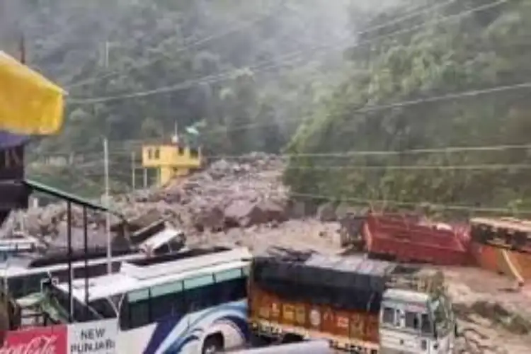 Himachal Pradesh: Chandigarh-Manali National Highway blocked due to multiple landslides, flash floods