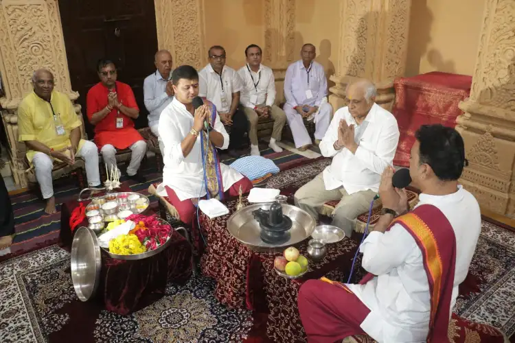 Gujarat CM offers prayers at Somnath Mahadev Temple; launches Ladu Poshan distribution initiative
