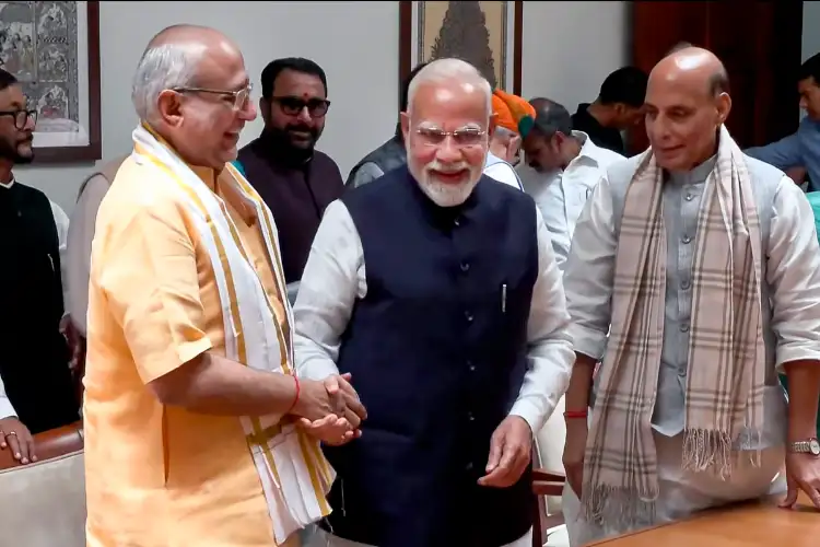 CP Radhakrishnan filed his nomination for Vice President in the presence of PM Modi