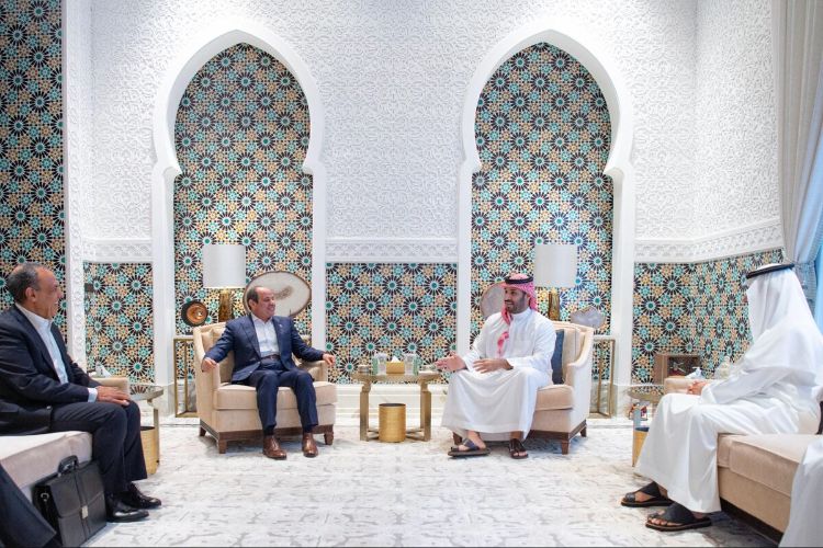 Egyptian President's visit to Neom and return, talks with Crown Prince on important issues