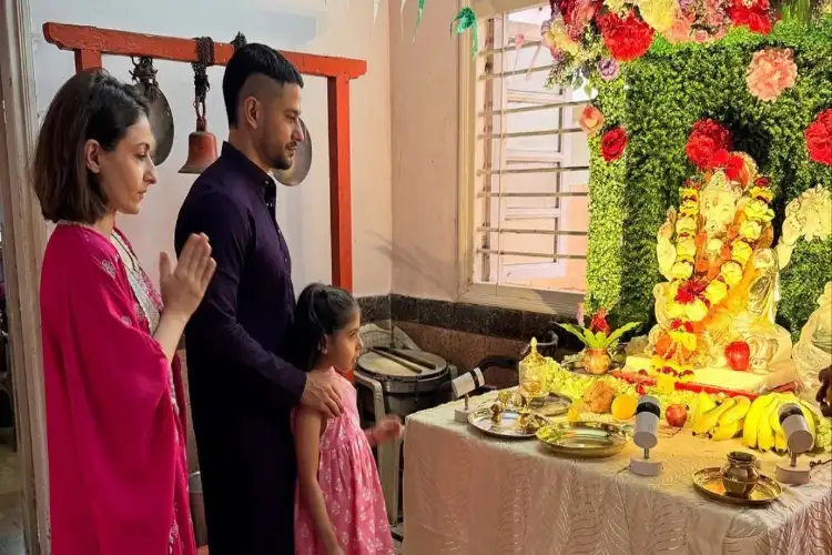 Kunal Kemmu, Soha Ali Khan celebrate Ganesh Chaturthi with daughter Inaaya