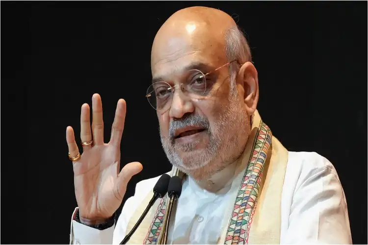 Union Home Minister Amit Shah felicitates personnel involved in Operation Mahadev