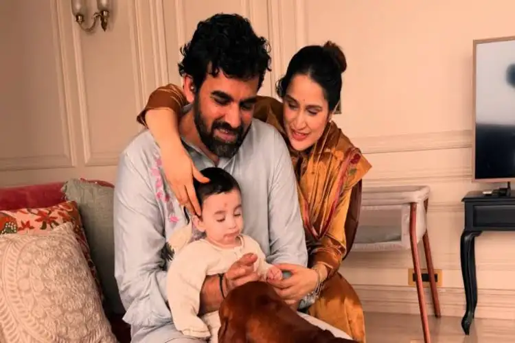 Sagarika Ghatge, Zaheer Khan celebrate their first Ganesh Chaturthi with son Fatehsinh