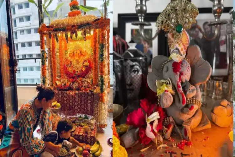 Kareena Kapoor's son Jeh is immersed in devotion, Bappa's cute idol is winning hearts