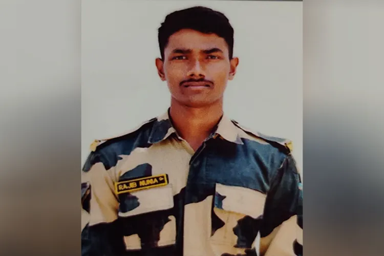 Jammu and Kashmir: BSF pays tribute to Constable Rajib Nunia who was martyred while on duty on the border