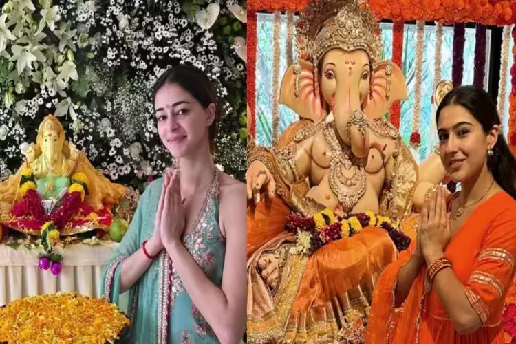 Ananya Pandey, Sara Ali Khan and Bhumi Pednekar welcomed Ganpati Bappa in their own style, shared a glimpse on social media