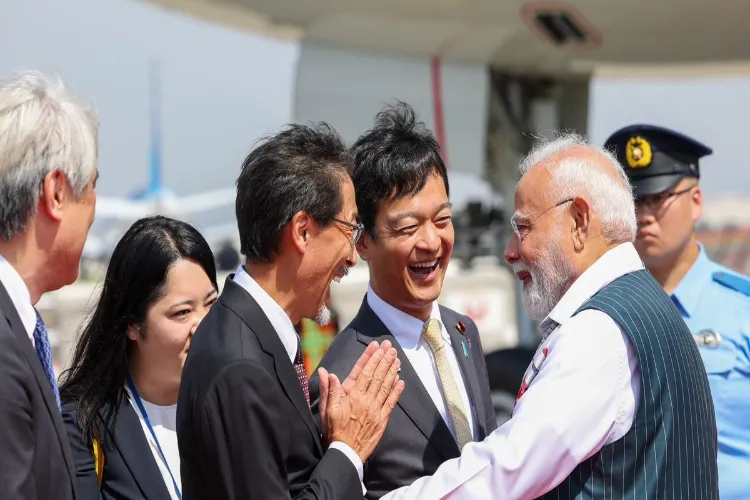 PM Narendra Modi arrives in Japan on a two-day visit