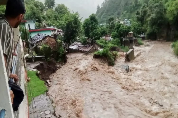 Cloudburst and landslide cause massive destruction in Uttarakhand: Five dead, 11 missing