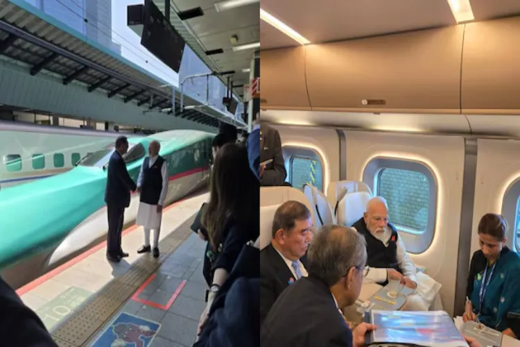 Japanese Prime Minister Shigeru Ishiba accompanied Prime Minister Modi on the bullet train from Tokyo to Sendai