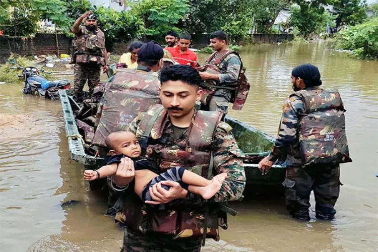Army's relief operation for flood-affected people in Jammu, Punjab and Himachal: Over 5,000 civilians rescued