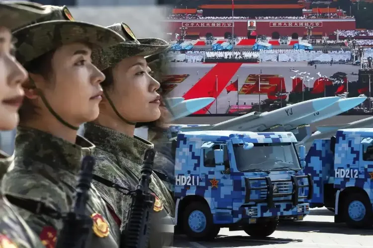 Modern weapons displayed for the first time in China's grand military parade