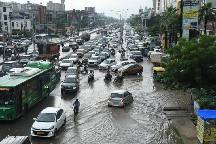 Punjab rains: Flood-like situation in Ajanala village; traffic congestion in Zirakpur after heavy rainfall